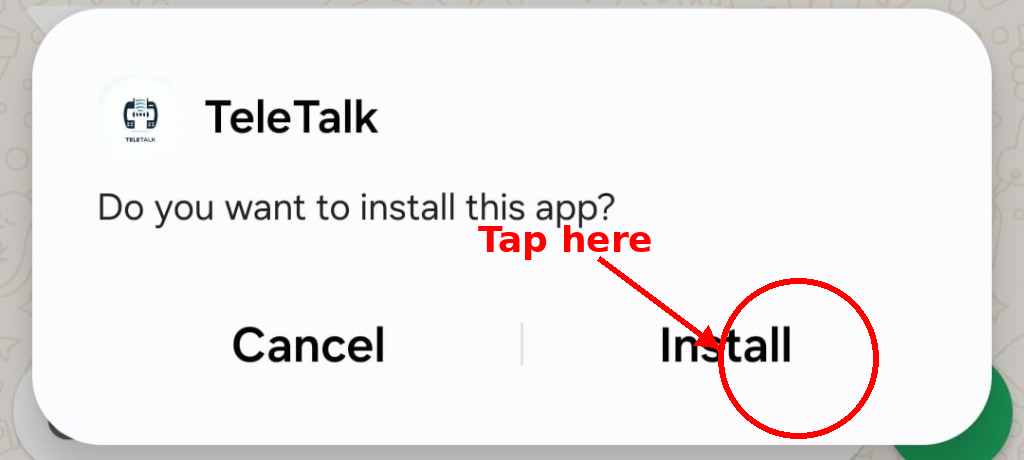 Tap Install to confirm